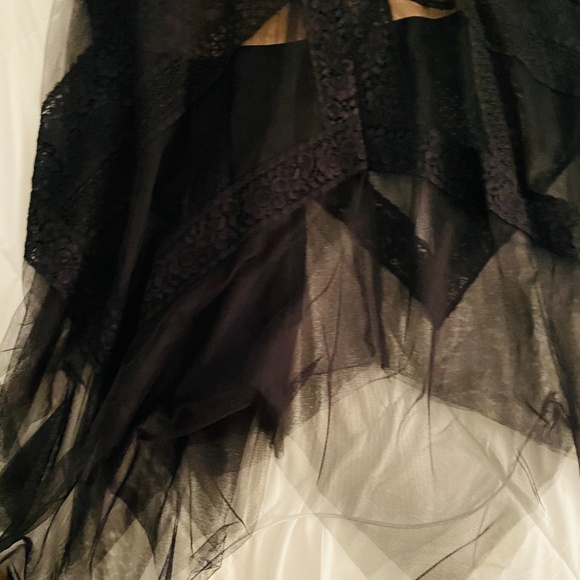 Elegant Black Lace Evening Dress - Picture 14 of 14